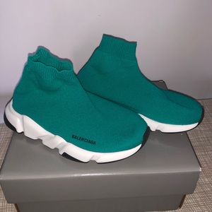 Kids turquoise Balenciaga sneakers